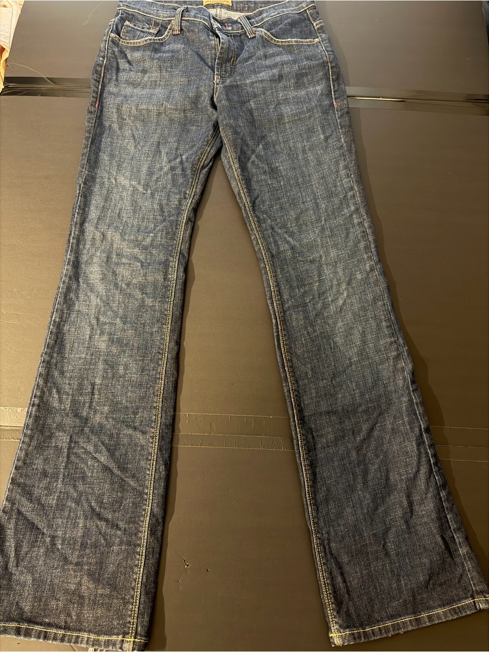James Jeans Dry Aged Denim Women's Size 29 Bootcut Flared Blue Jeans Made in USA